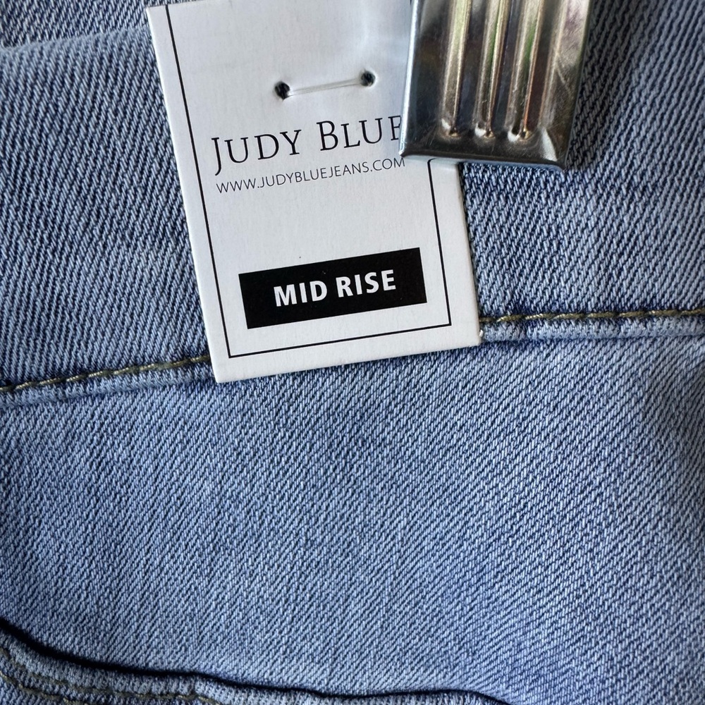 Judy Blue Mid Rise 9.5” Pull On Skinny Jeggings Light Wash Inseam 28” size 9/29 - Picture 5 of 16